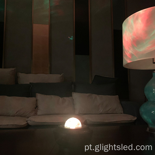 Sala romântica de contas de 360 ​​graus de 360 ​​graus girando o Natal da lua da lua, projector Night Night Light